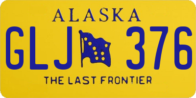 AK license plate GLJ376