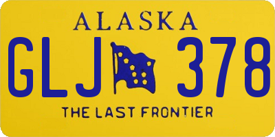 AK license plate GLJ378