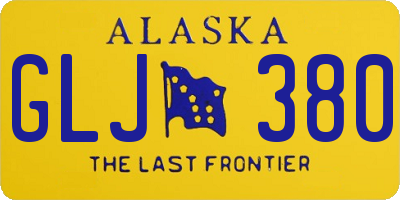 AK license plate GLJ380