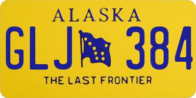 AK license plate GLJ384