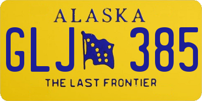 AK license plate GLJ385