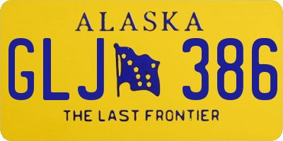 AK license plate GLJ386