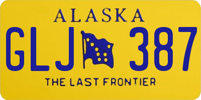 AK license plate GLJ387