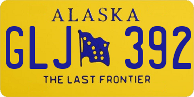 AK license plate GLJ392