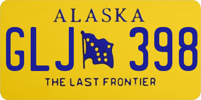 AK license plate GLJ398