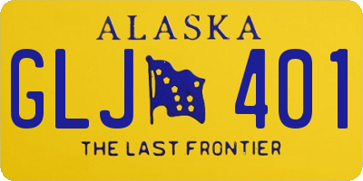 AK license plate GLJ401