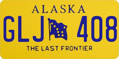 AK license plate GLJ408