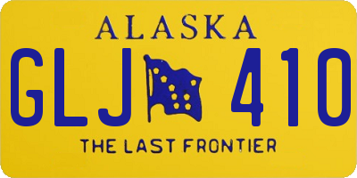AK license plate GLJ410