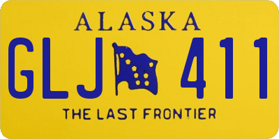 AK license plate GLJ411