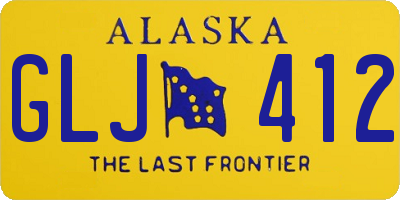 AK license plate GLJ412