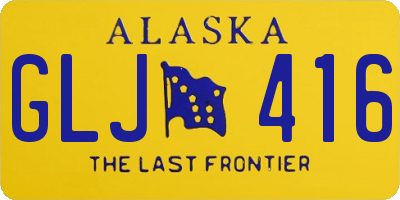 AK license plate GLJ416