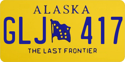 AK license plate GLJ417