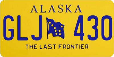 AK license plate GLJ430