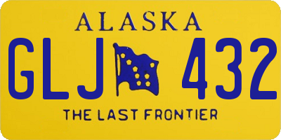 AK license plate GLJ432