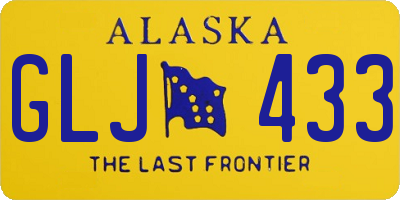 AK license plate GLJ433