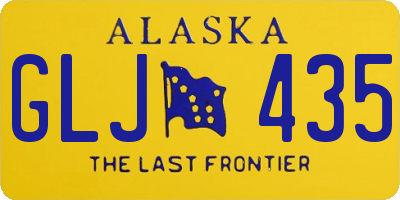 AK license plate GLJ435