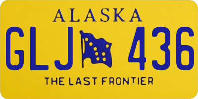 AK license plate GLJ436