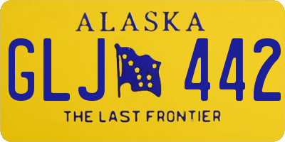 AK license plate GLJ442