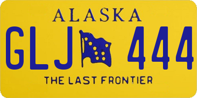 AK license plate GLJ444