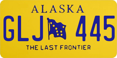 AK license plate GLJ445