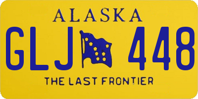 AK license plate GLJ448