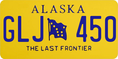 AK license plate GLJ450