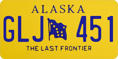 AK license plate GLJ451
