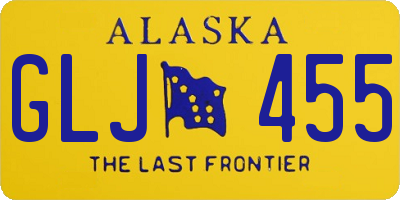 AK license plate GLJ455