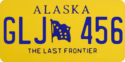 AK license plate GLJ456