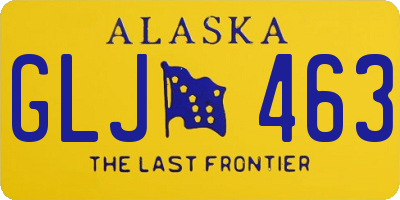 AK license plate GLJ463