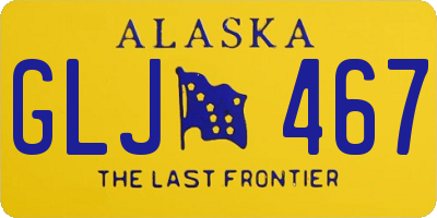 AK license plate GLJ467