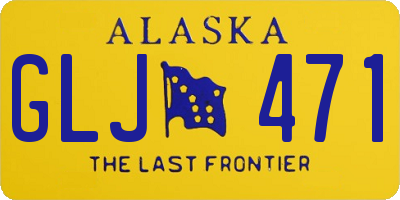 AK license plate GLJ471