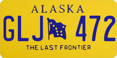 AK license plate GLJ472
