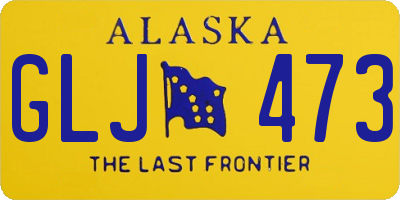 AK license plate GLJ473