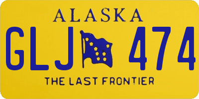 AK license plate GLJ474