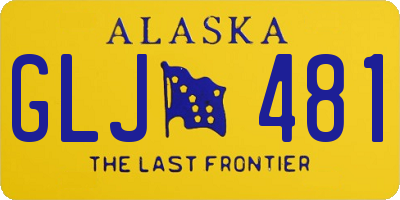 AK license plate GLJ481