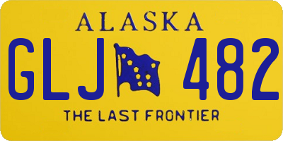 AK license plate GLJ482