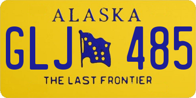 AK license plate GLJ485