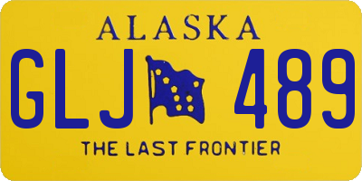 AK license plate GLJ489