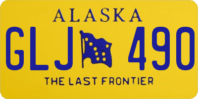 AK license plate GLJ490