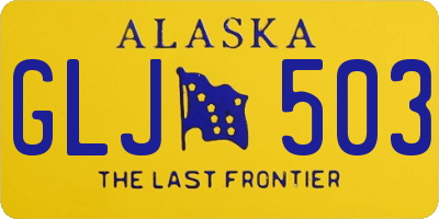 AK license plate GLJ503