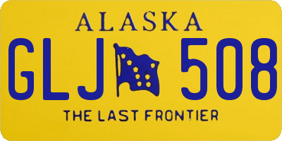 AK license plate GLJ508