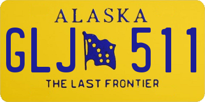 AK license plate GLJ511