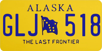 AK license plate GLJ518