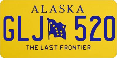AK license plate GLJ520