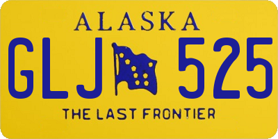 AK license plate GLJ525