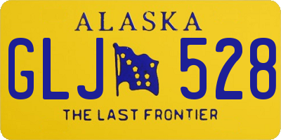 AK license plate GLJ528