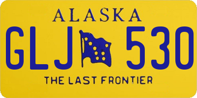 AK license plate GLJ530