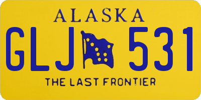 AK license plate GLJ531