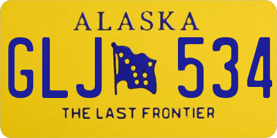 AK license plate GLJ534